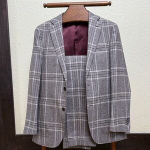 Suitsupply Gray Plaid Suit